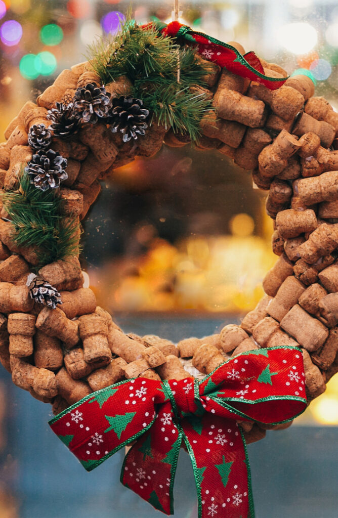 Create a unique and fun wreath made entirely of wine corks. From wreaths to ornaments to magnets, wine corks make great material for Christmas Crafts! Check out this list list of wine cork Christmas crafts!