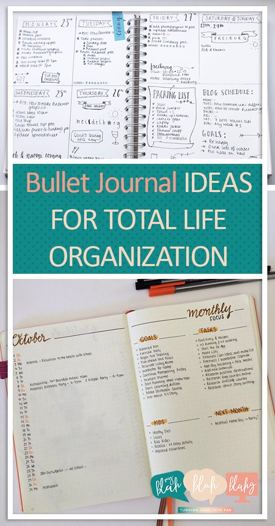 Bullet Journal Ideas for Total Life Organization