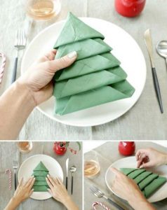 Creative Table Napkins | Creative Table Napkin Ideas | Holiday Table Napkins | Creative Holiday Table Napkins | Table Napkin Decor | Fancy Table Napkins | Folded Table Napkins