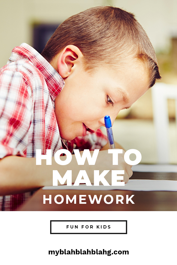 how to make homework more enjoyable