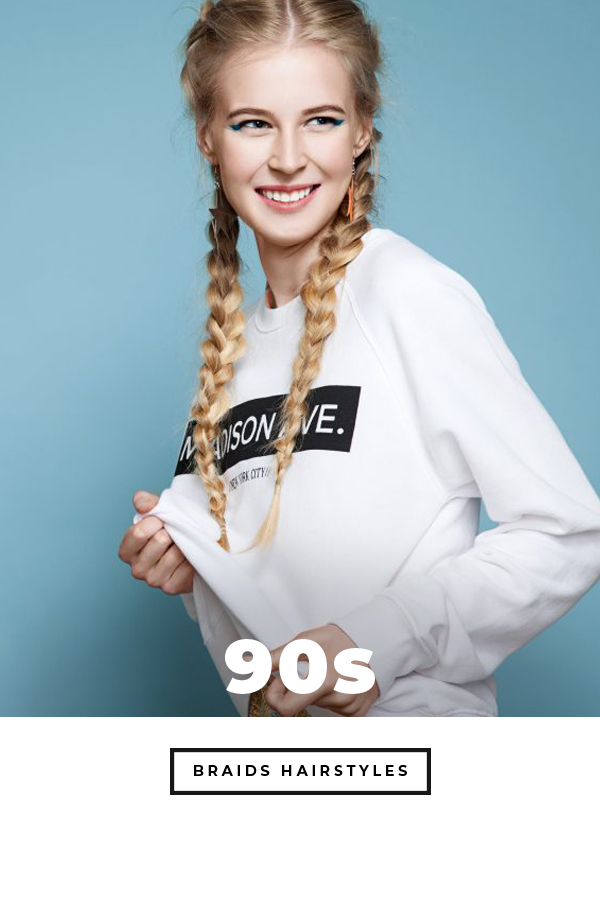 Some decades were known for cool things and the 90s were most definitely known for braided hairstyles. And guess what? They are making a comeback in a big way. Keep on reading to learn all about braids from the 90s. We even have ideas for different races. So, not matter what type of hair you have, you can look good bringing back the styles of braids from the 90s. #boxbraids #braidedhairstyles #90sbraidedhairstyles