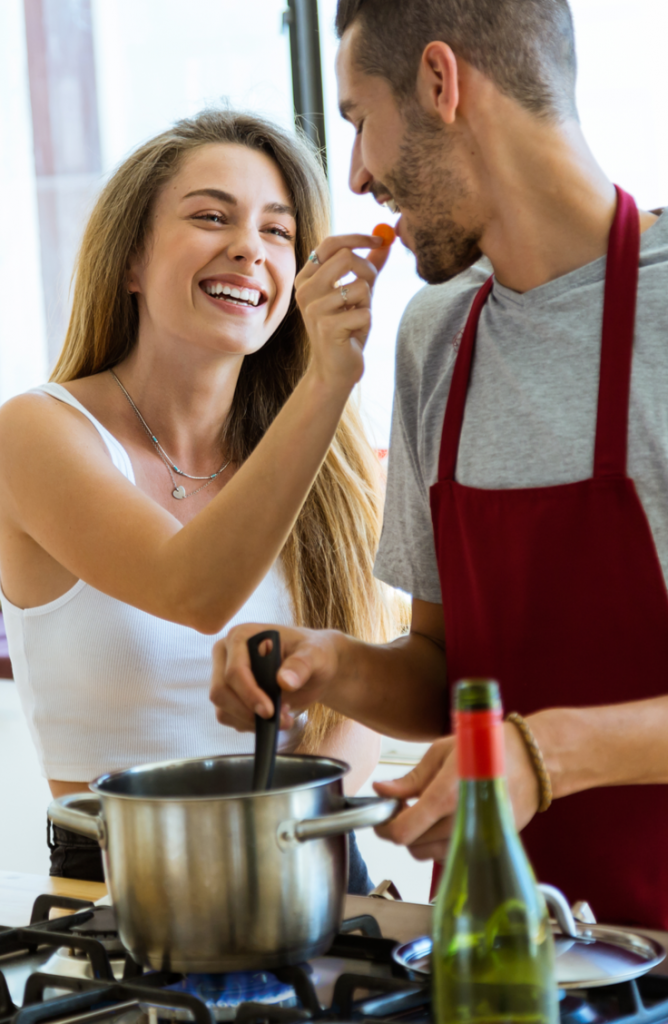 When everything is closed, options for dates can seem thin. It's easy to get in the habit of watching the latest show on Netflix while you surf your phones. Boring! Put away those phones, turn off the TV, and try one of these indoor date ideas instead! These activities are a surefire way to connect as a couple. You can't go wrong with a night of creative cooking!