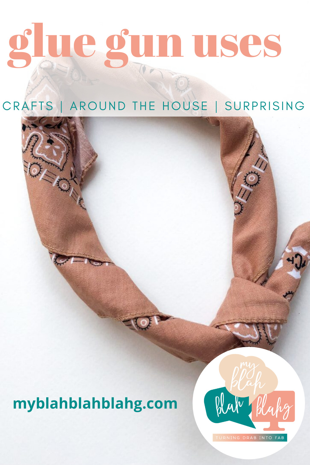 Household glue gun uses you probably haven't thought of. Don't just use your glue gun for crafts--there are lots of other things it can do for you! #myblahblahblahgblog #gluegunuses #gluegunhacks