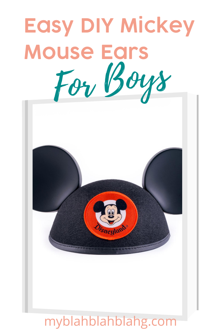 Everybody loves Disney, and who doesn't love Micky Mouse Ears. Everybody including boys can get into these fun patterns. Keep reading to learn about DIY Mickey Mouse ears for boys, using a headband and more#myblahblahblahgblog #mickeymouseears #disneyfun #diy