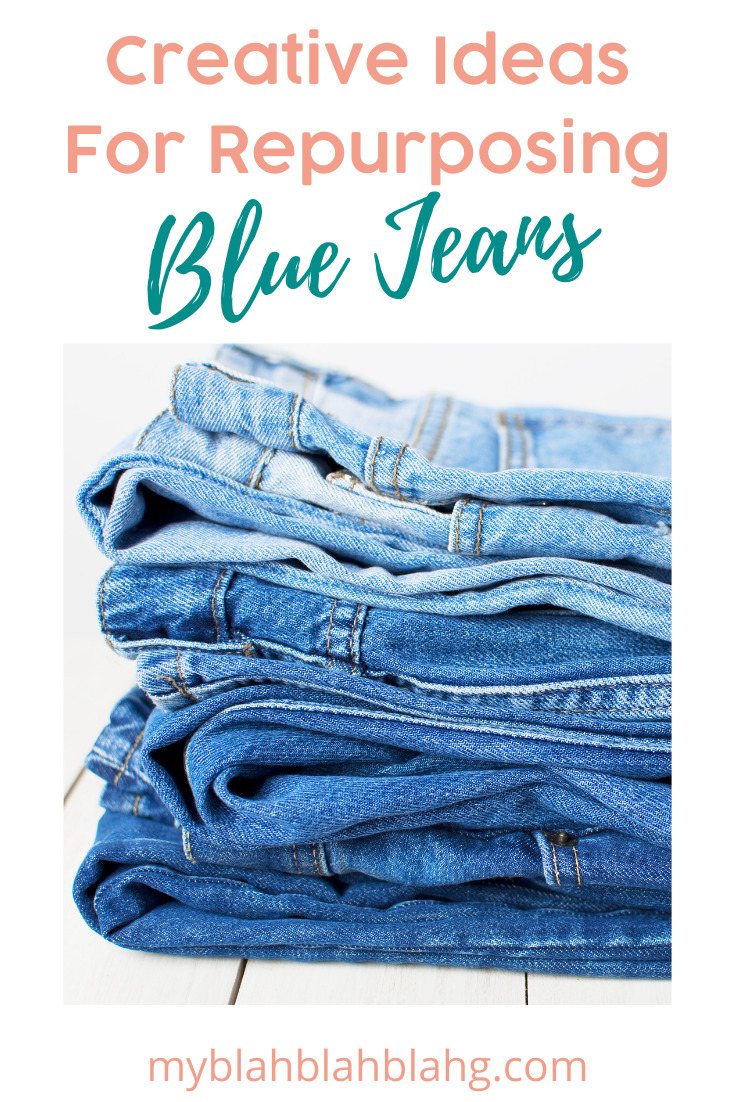 Myblahblahblahg.com is a creative resource with loads of ideas to make life fun and easier. Get thrifty and creative with these ideas for repurposing your worn out blue jeans instead of letting them go to waste!