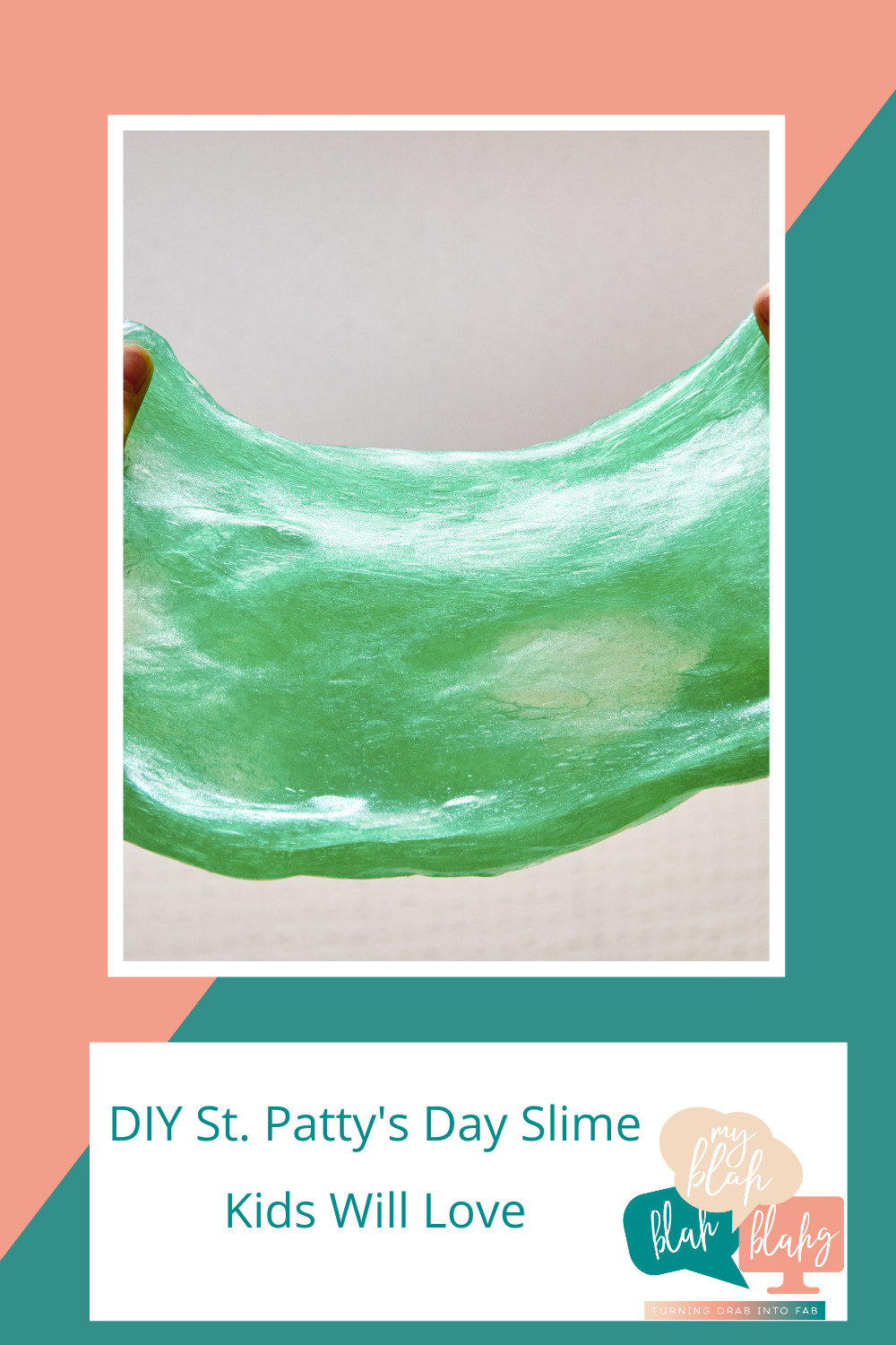 Myblahblahblahg.com has simple and easy ideas for everything you can think of. If you're going to be stuck inside this St. Patrick's Day, you might as well make the most of it! Keep your kids entertained with this fun DIY slime!