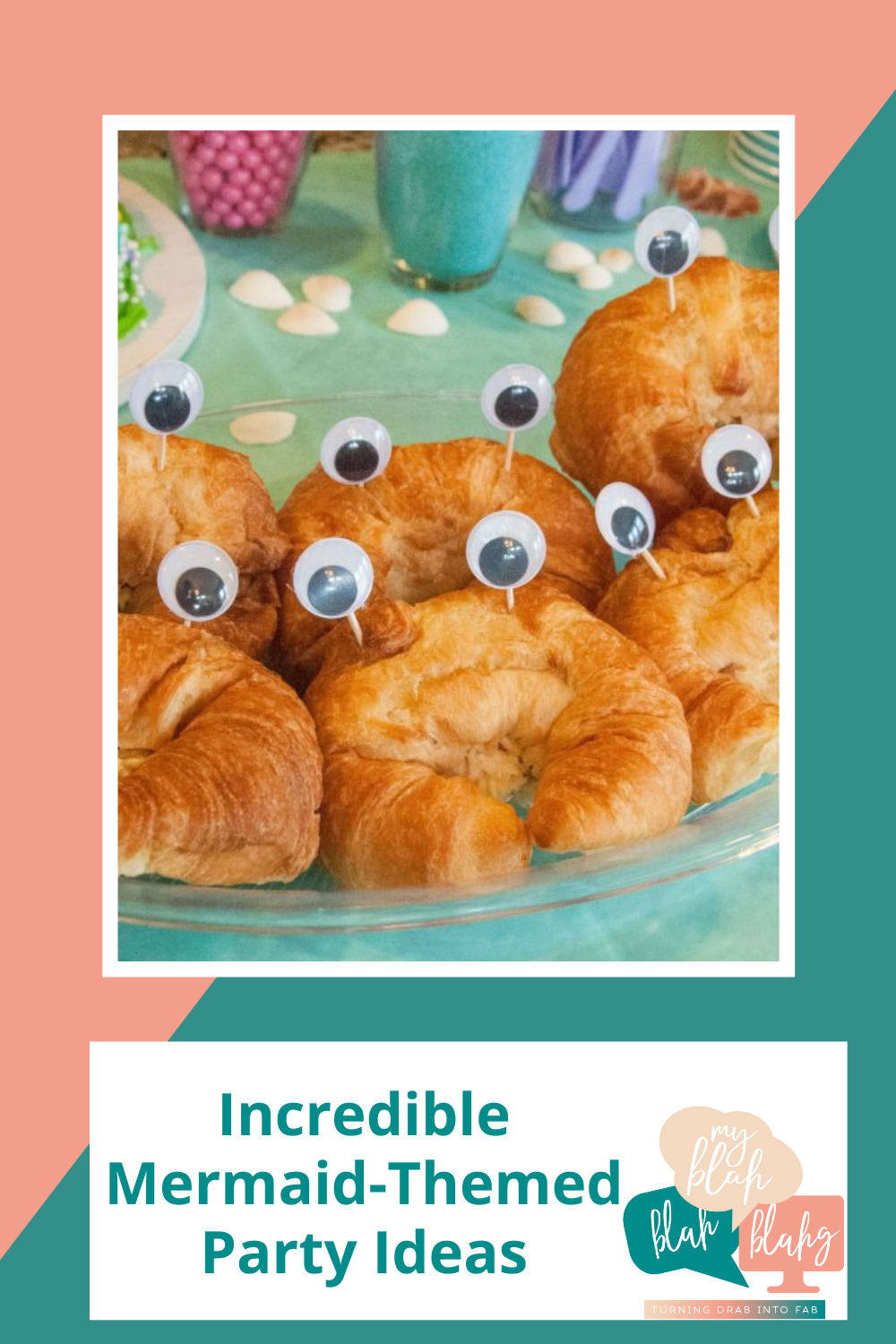 Myblahblahblahg.com has fun and creative ideas for any occasion! Get inspired for your next event with unique activities and decor. These mermaid-themed party ideas are sure to impress all of your guests!